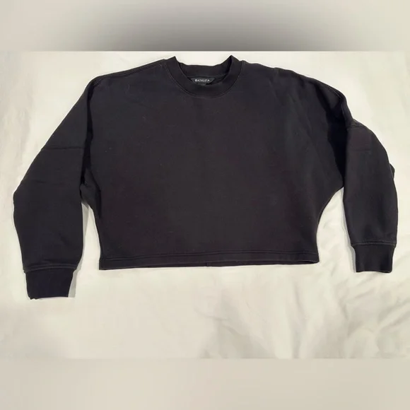 Athleta Crewneck Black Sweatshirt - Picture 1 of 4
